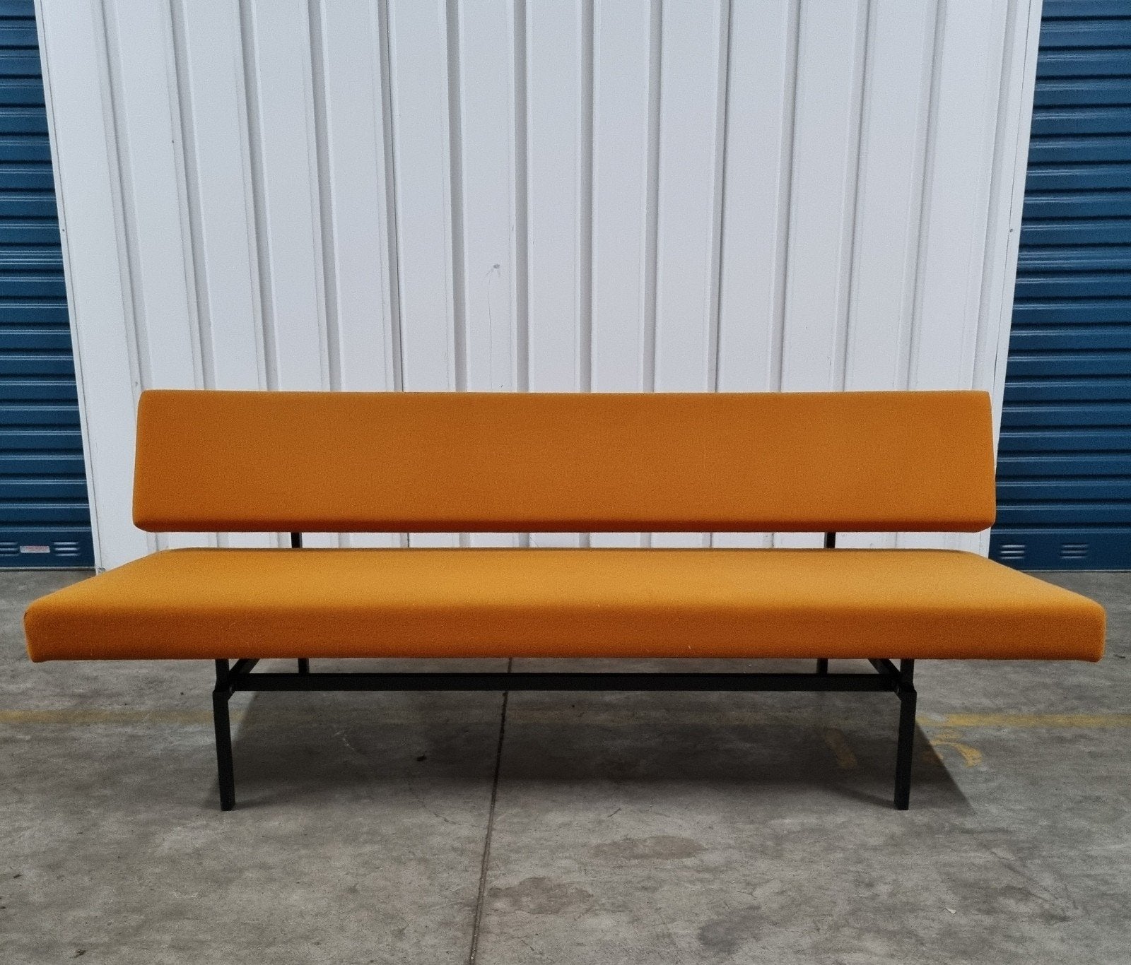 Gijs van der Sluis bank - Vintage design slaapbank, Ophalen, Gebruikt, Vintage, Mid-century modern, Driepersoons
