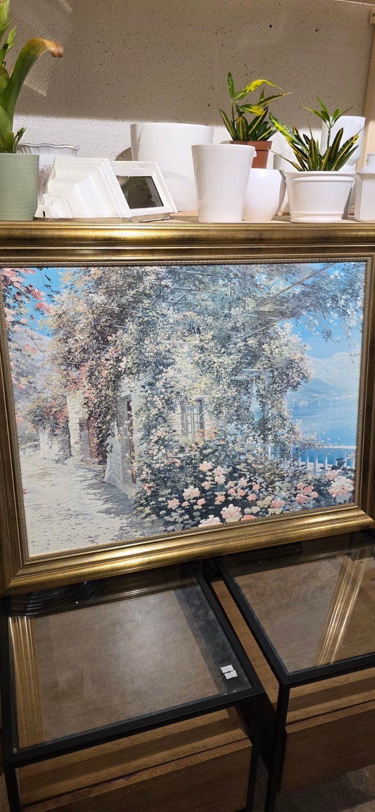 Schilderij 'Italiaanse Villa' door Liliana Frasca (1997), Antiek en Kunst, Ophalen