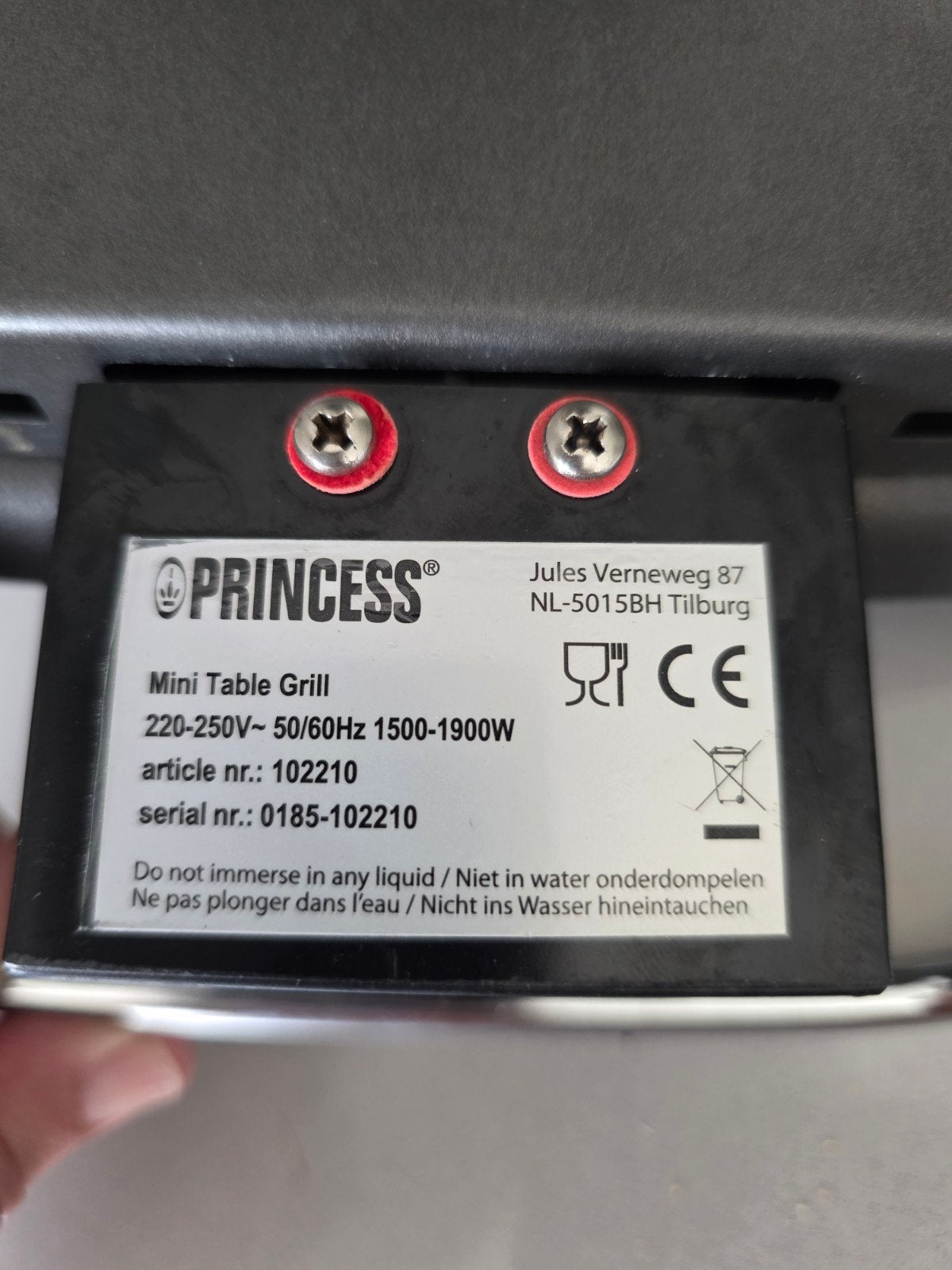 Princess Mini Tafelgrill - Gebruikt, goede staat, Ophalen of Verzenden, Gebruikt, Tafelgrill