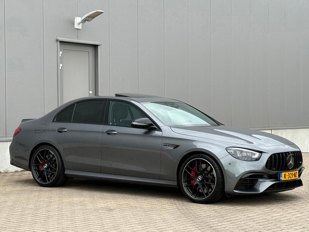 Mercedes-Benz E-klasse AMG 63 S 4MATIC+ BURMESTER HUD PANO V, Auto's, Mercedes-Benz, Automaat, Gebruikt, Adaptive Cruise Control