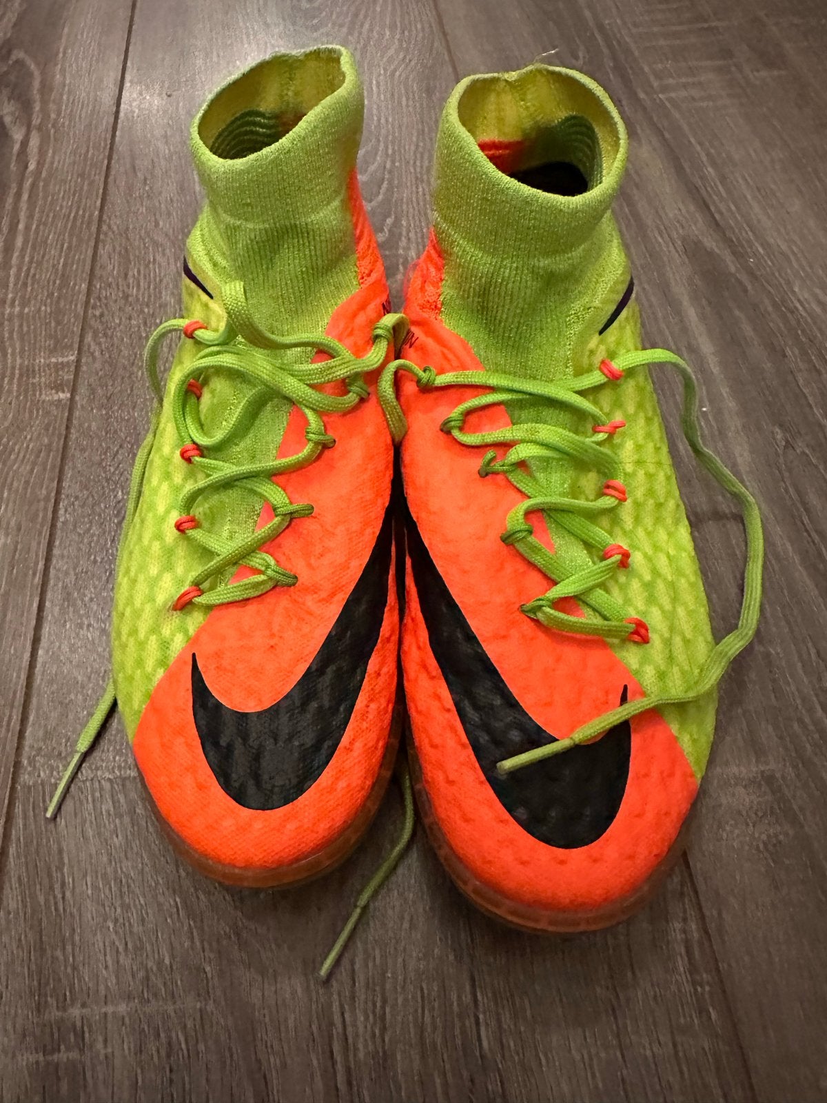 Nike Mercurial Superfly Voetbalschoenen - Neon Groen/Oranje, Ophalen of Verzenden, Gebruikt, Schoenen