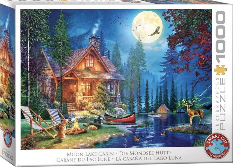 Eurographics - Moon Lake Cabin - 1000 stukjes, Hobby en Vrije tijd, Denksport en Puzzels, Ophalen of Verzenden, 500 t/m 1500 stukjes
