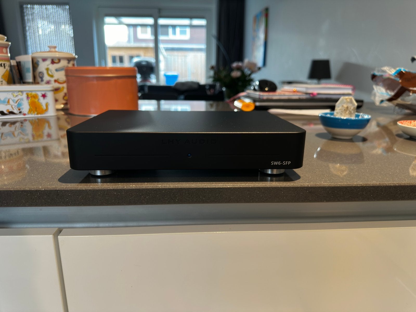 LHY Audio SW6 SFP OCXO Audiophile Netwerkswitch, Ophalen of Verzenden, Zo goed als nieuw