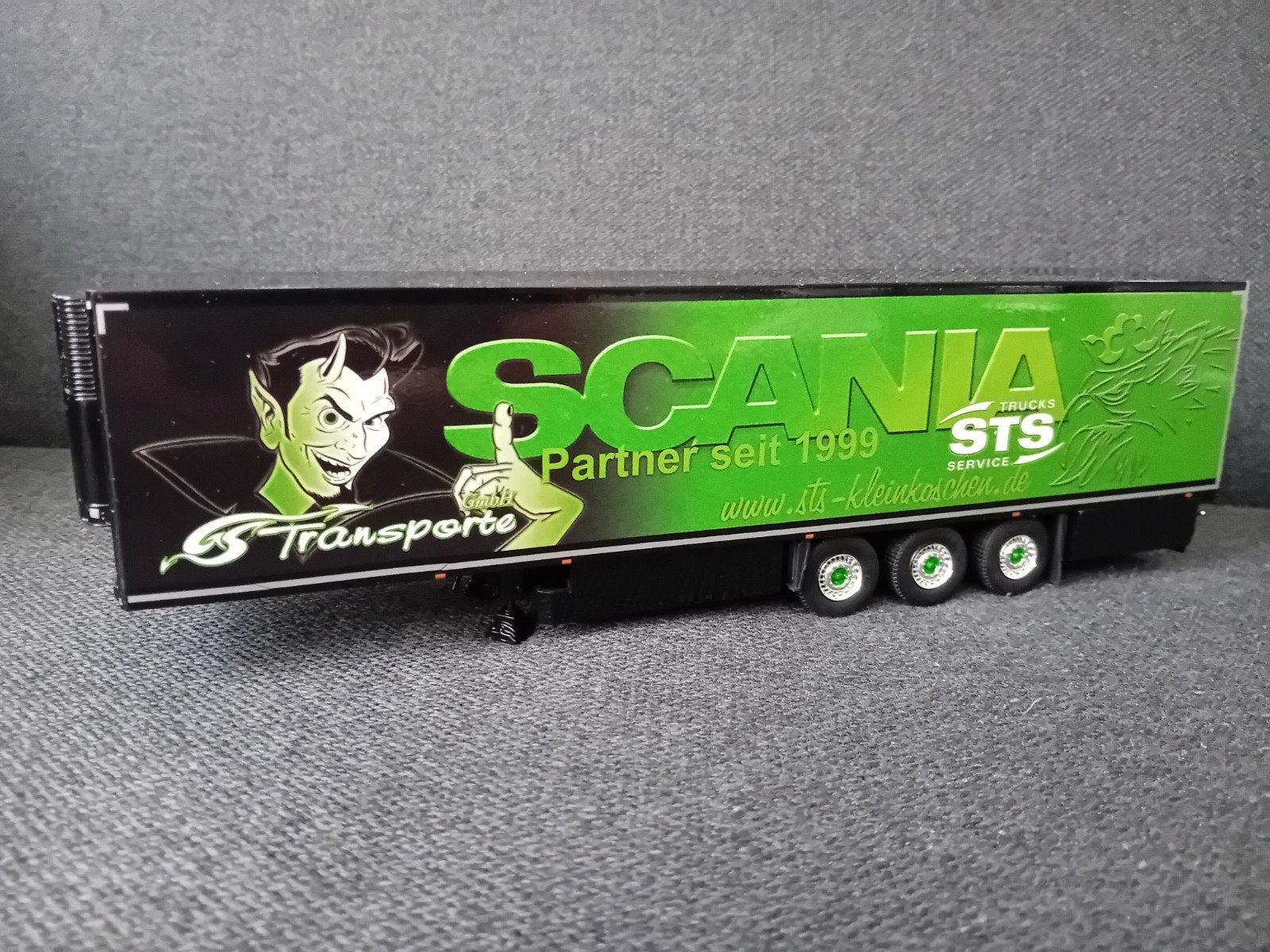 1/50 Scania trailer, Hobby en Vrije tijd, Modelauto's | 1:50, Ophalen of Verzenden, Zo goed als nieuw, Bus of Vrachtwagen, Tekno