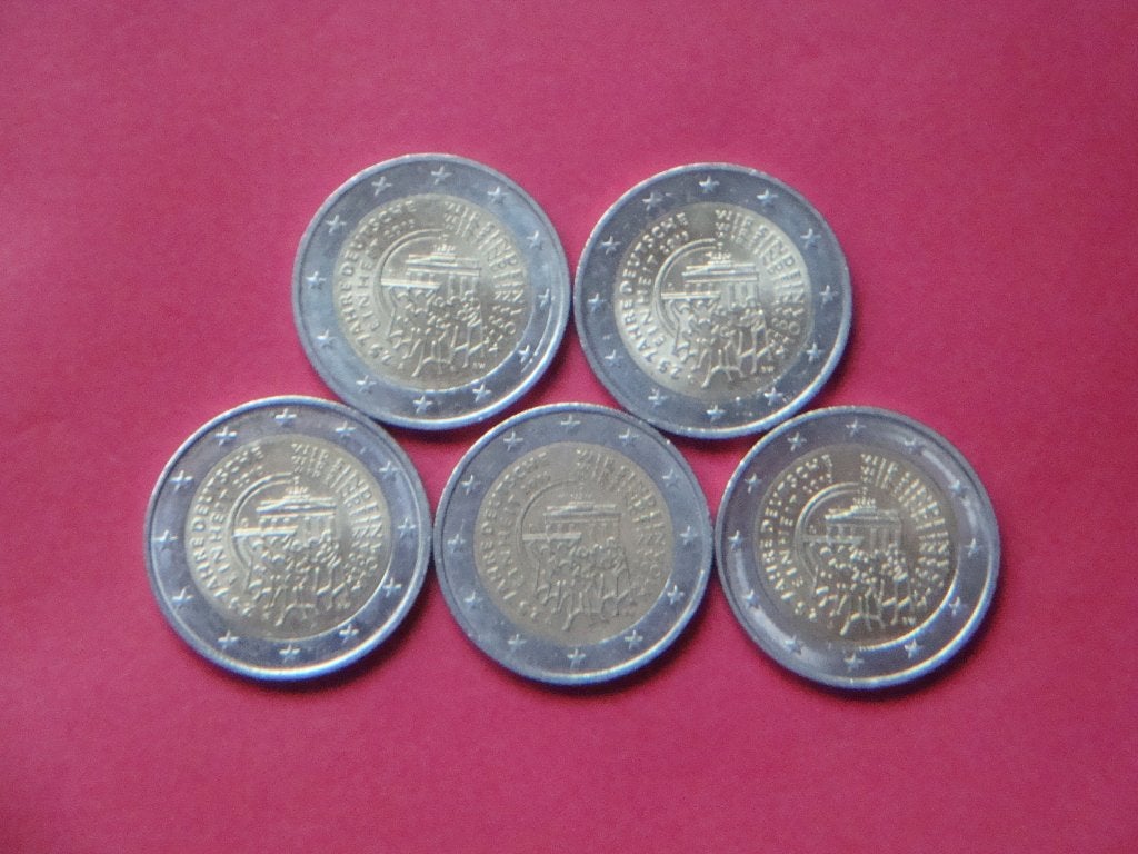 Duitsland setje munten 2 Euro Europese Vlag 2015., Verzenden, Duitsland, 2 euro, Setje