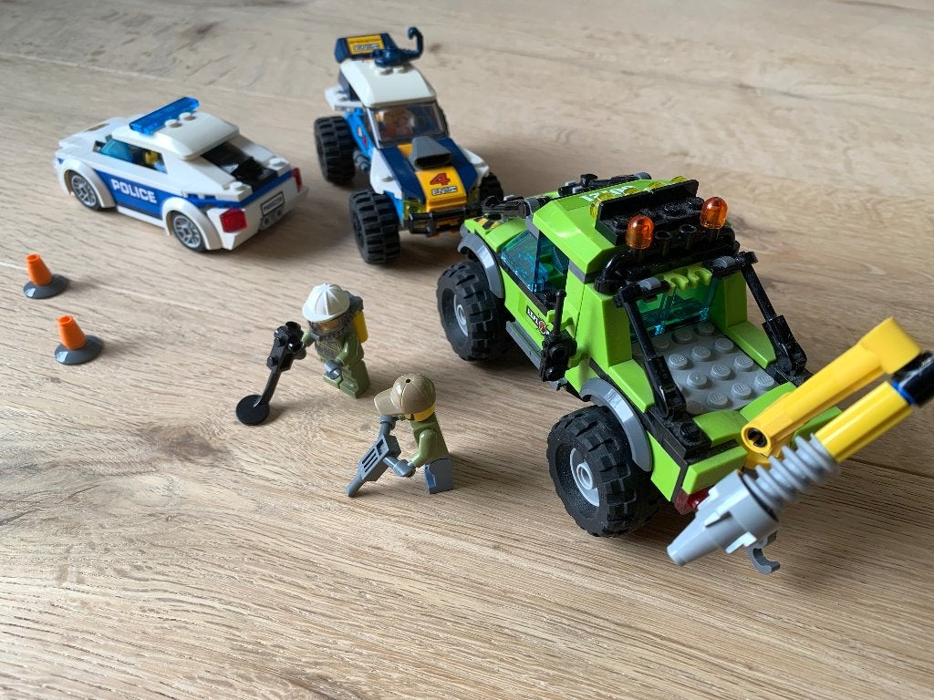 LEGO City verzameling 60121, 60218 + politieauto 60141, Lego, Overige typen, Ophalen of Verzenden, Meerdere sets