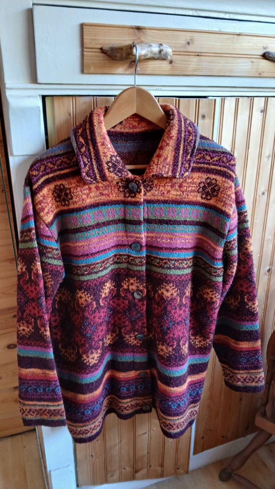 kleurrijk vest Ivko stijl L, Meerkleurig, Maat 42/44 (L), Ophalen of Verzenden, Zo goed als nieuw