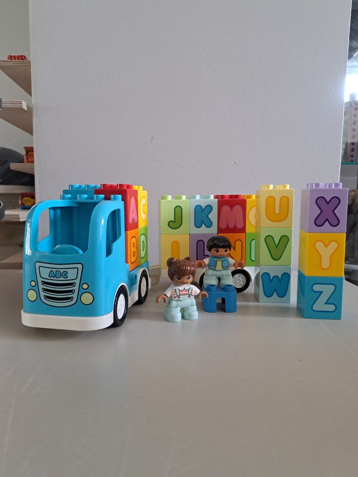 Lego duplo alfabet vrachtwagen, Kinderen en Baby's, Gebruikt, Overige thema's, Ophalen of Verzenden, Duplo