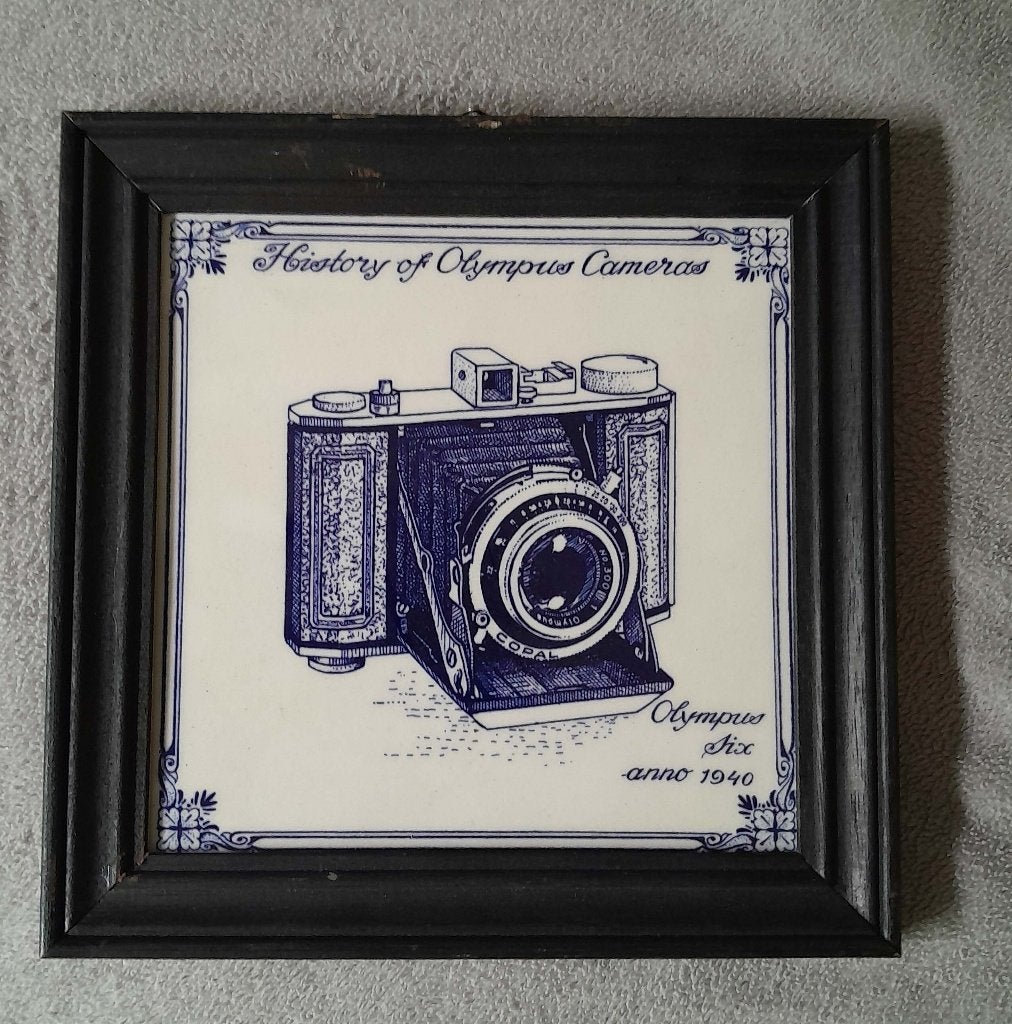 Tegel History of Olympus Cameras, Ophalen of Verzenden, Compact, Olympus