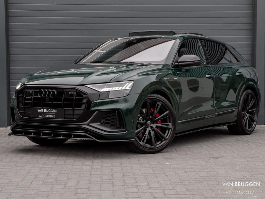 Audi Q8 55 TFSI e quattro S-Line Pano RS-Stoelen Goodwood 23, Automaat, Gebruikt, 2995 cc, Adaptive Cruise Control