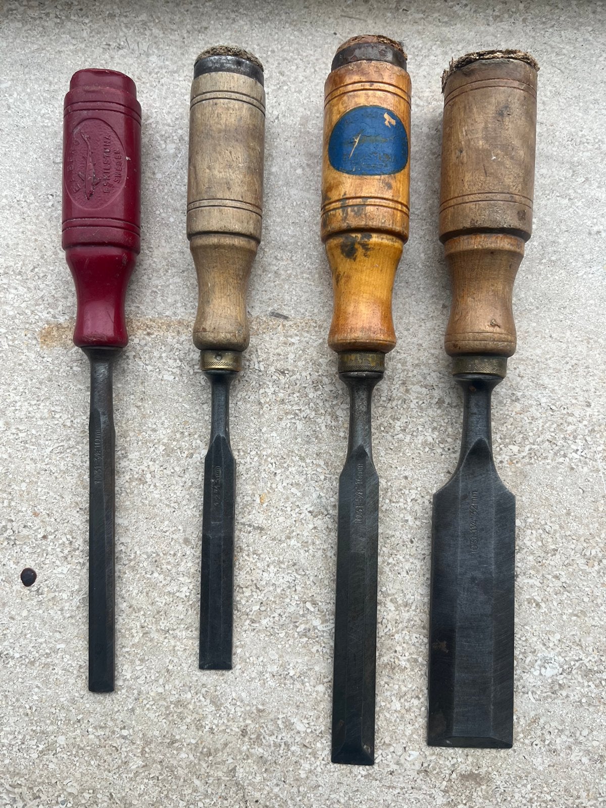 Vintage E.A. Berg beitels eskilstuna Zweden, Ophalen of Verzenden