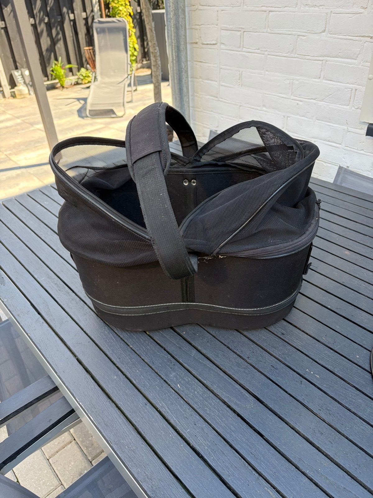 Hondenfietsmand voor de fiets, zwart, Ophalen, Gebruikt, Hondenkar, Minder dan 20 kg