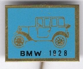 BMW 1928 blik oldtimer auto speldje ( A_105), Ophalen of Verzenden, Zo goed als nieuw, Transport, Speldje of Pin