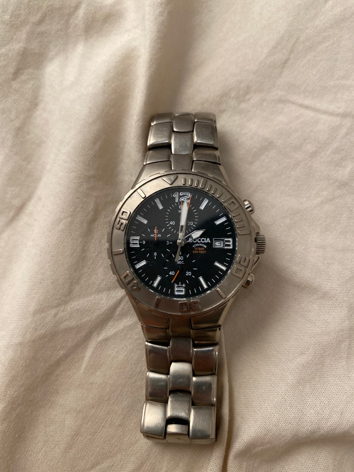 Boccia Titanium horloge - Decoratie/Verzamelaarsobject, Overige merken, Gebruikt, Polshorloge, Ophalen of Verzenden