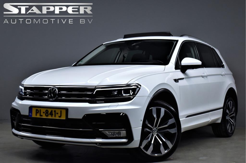 Volkswagen Tiguan 2.0 TSI 220pk Automaat 4Motion R-Line OrgN, Gebruikt, 4 cilinders, Wit, Origineel Nederlands