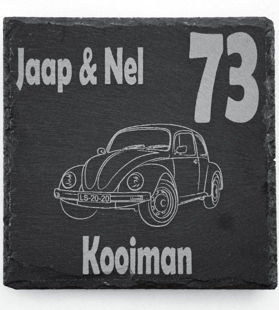 Naambord Voordeur – Met Oldtimer naar Keuze, Verzenden, Nieuw