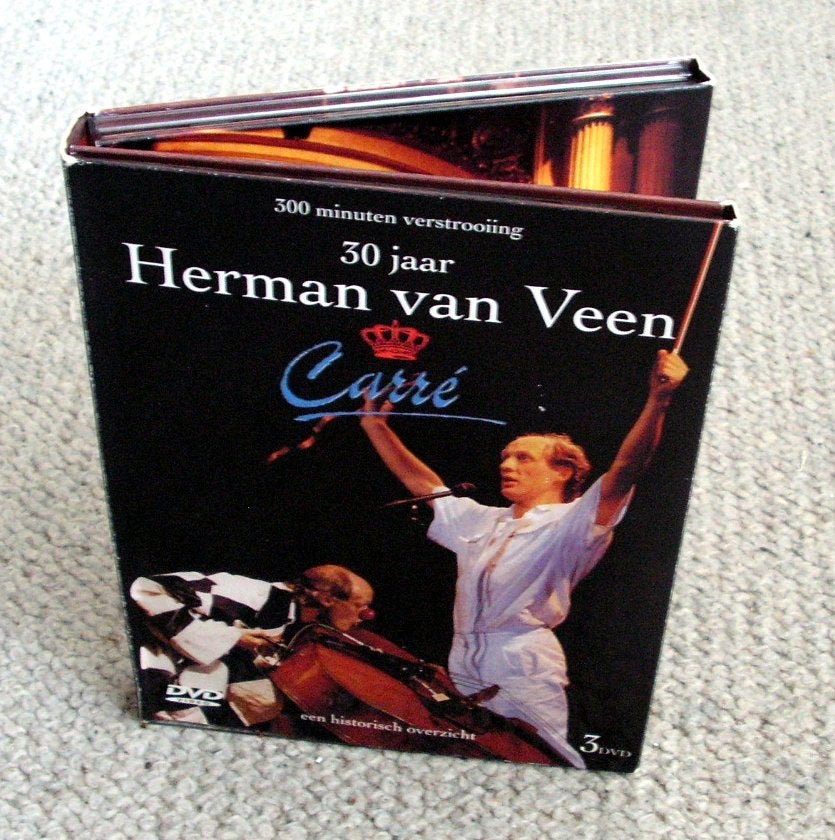 Herman van Veen – 300 Minuten Verstrooiing - 30 Jaar Carré, Alle leeftijden, Inclusief doosje, Zo goed als nieuw, Ophalen of Verzenden