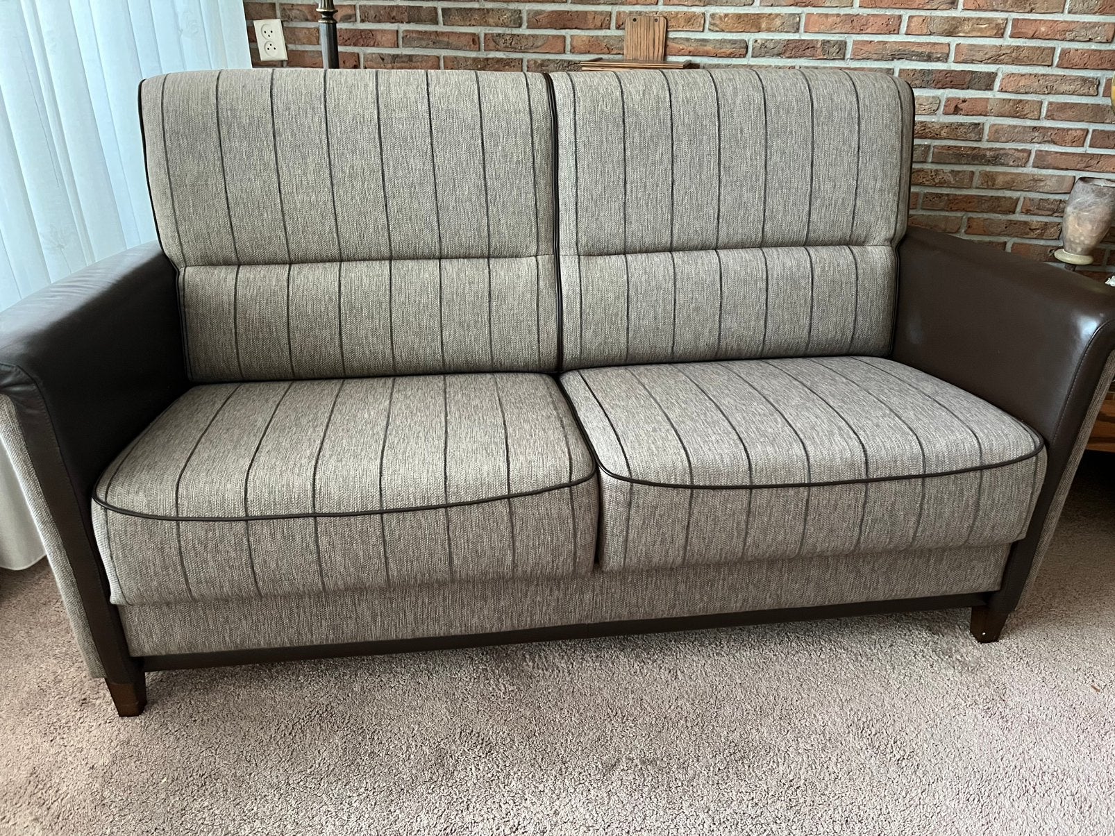 Mooi (senioren) bankstel als nieuw, Huis en Inrichting, Ophalen, 150 tot 200 cm, Tweepersoons, 75 tot 100 cm
