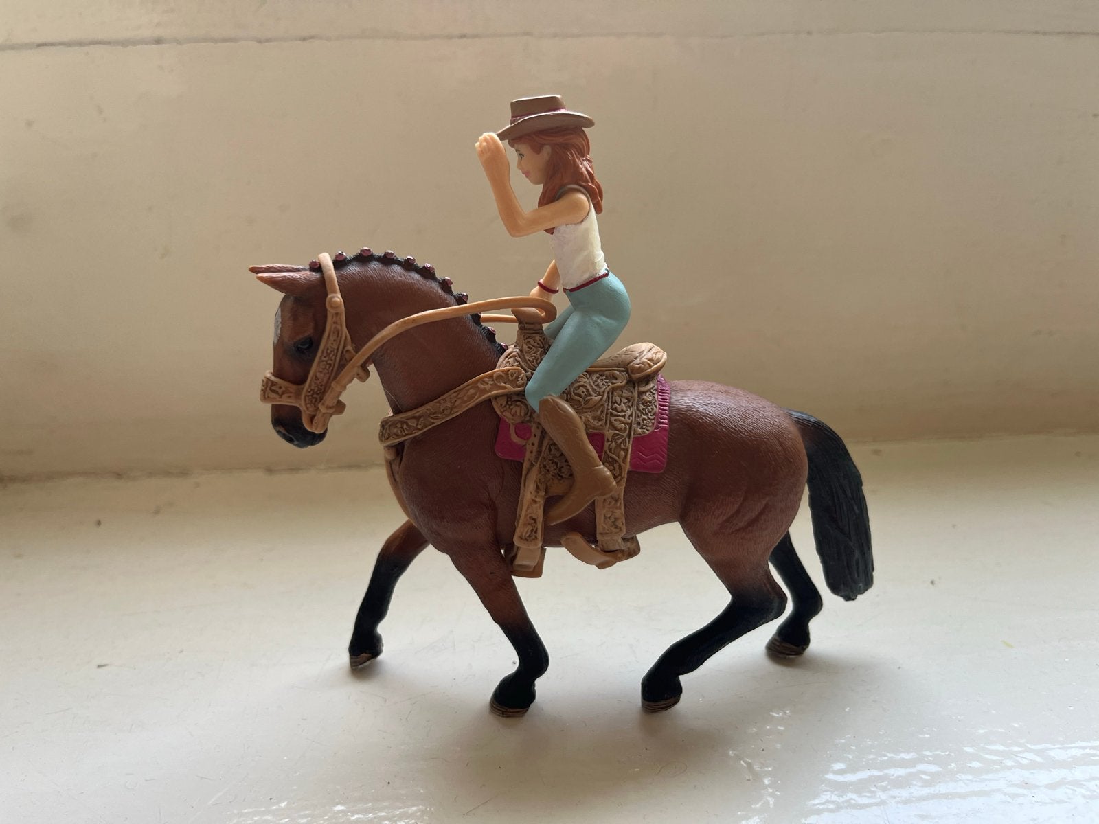 Schleich paarden en ruiter set, Ophalen of Verzenden, Gebruikt, Jongen of Meisje