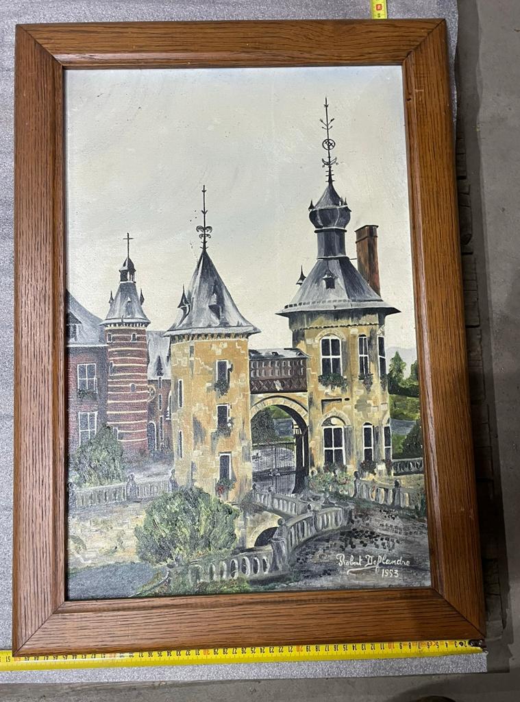 Schilderij van chateau, Ophalen