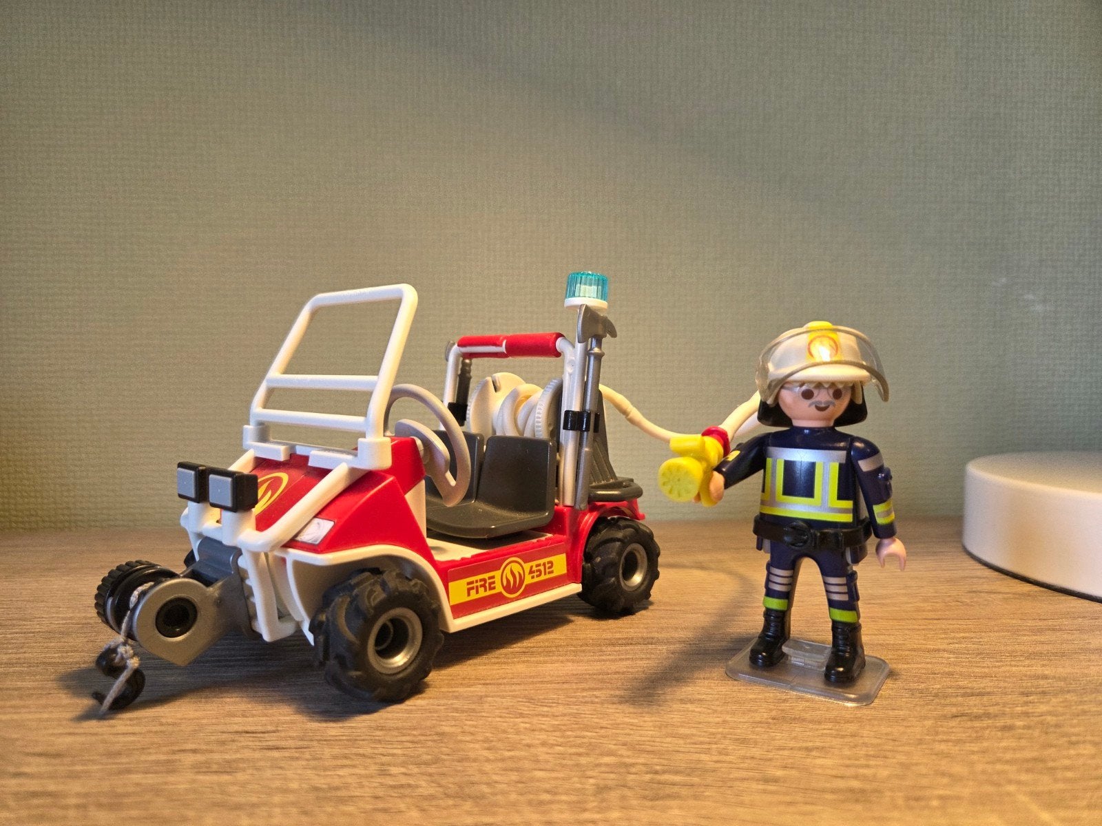Brandweerbuggy Playmobil City action 5398, Ophalen, Complete set, Voertuig, Zo goed als nieuw