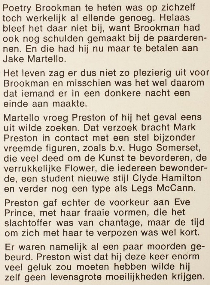 De blonde was in ´t zwart - Peter Chambers (1968), Verzenden, Zo goed als nieuw