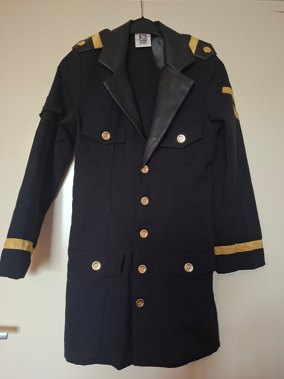 Dames Marine Jas/Jurk - Zwart met Gouden Details, Maat 38/40 (M), Magic by Freddys, Zwart, Ophalen of Verzenden