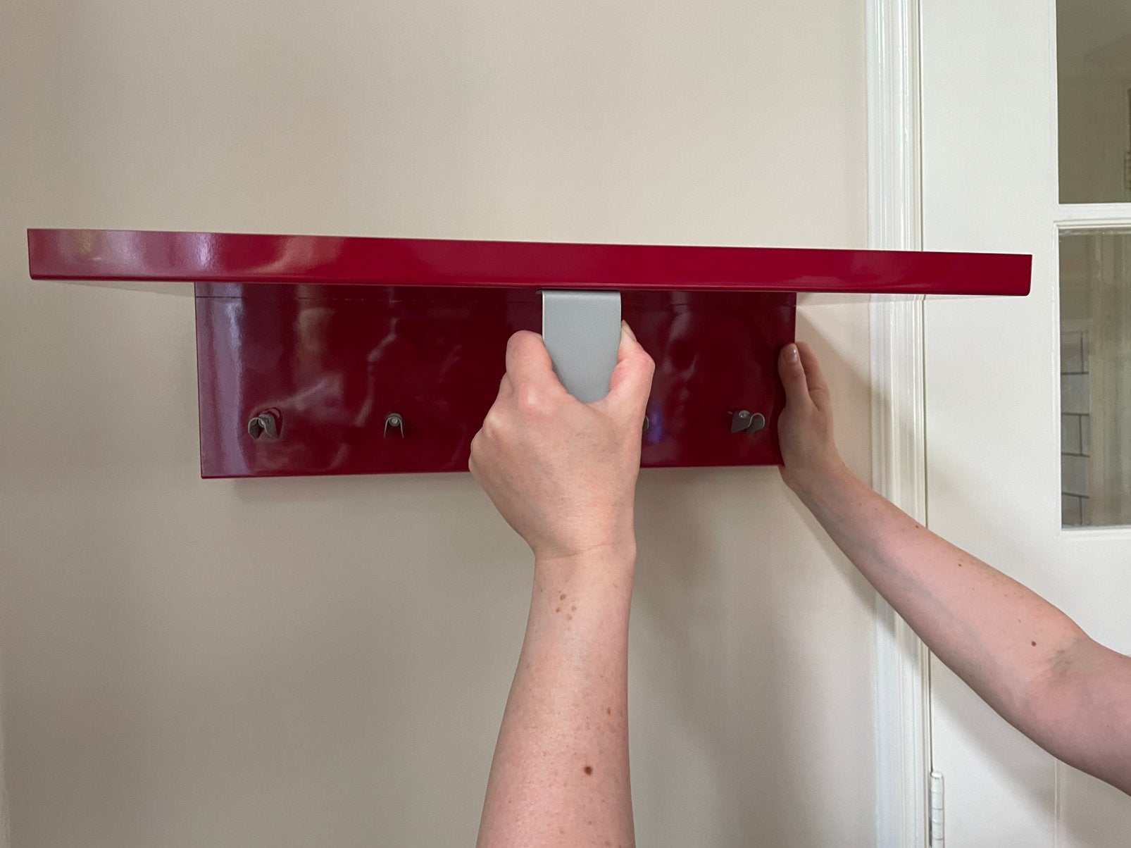 IKEA SKAR Wandkapstok Rood, Gebruikt, Minder dan 100 cm, Metaal, Ophalen