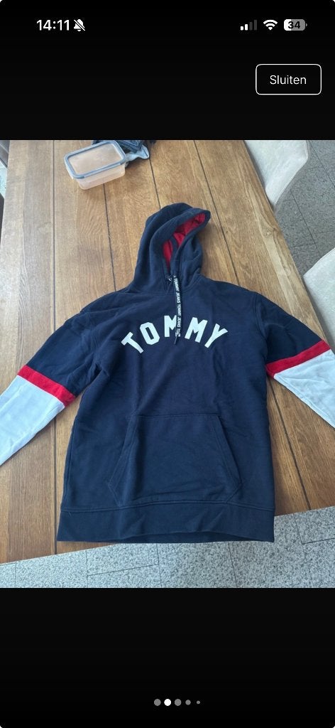 Tommy Hilfiger hoodie, Kleding | Heren, Truien en Vesten, Blauw, Tommy Hilfiger, Nieuw, Ophalen of Verzenden