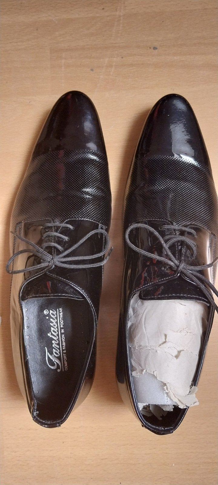 zwarte lak dans schoenen maat 43, Zwart, Fantasia footwear, Ophalen of Verzenden, Gedragen