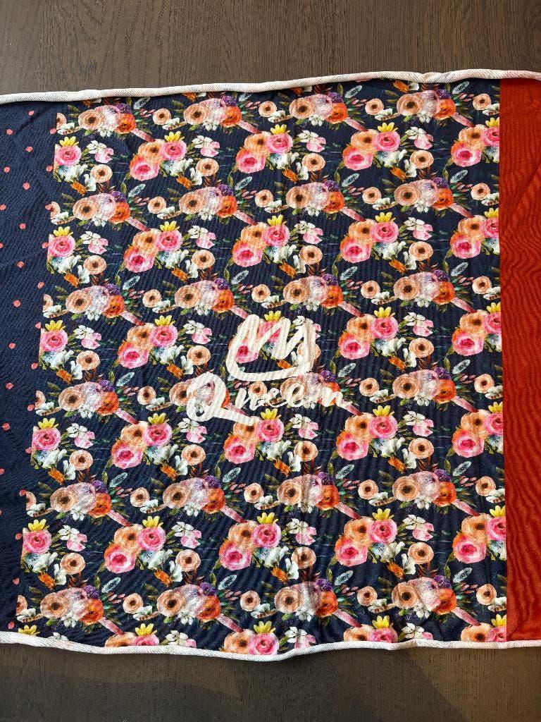 French Terry Stenzo paneel en reststuk (60a), Gebruikt, Blauw, Ophalen of Verzenden, 30 tot 120 cm