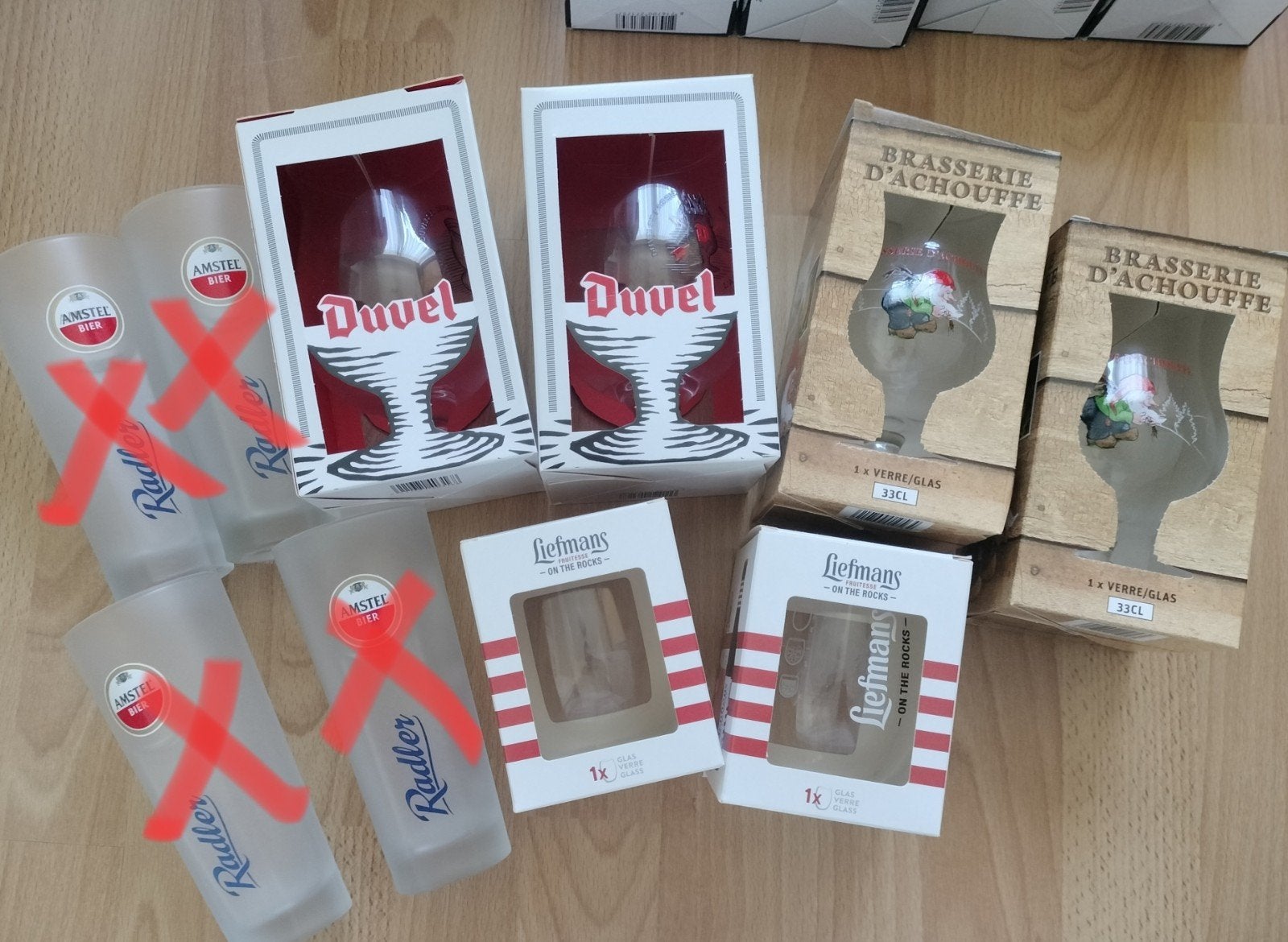 bierglazen collectie, Verzamelen, Glas en Borrelglaasjes, Ophalen of Verzenden, Nieuw, Bierglas
