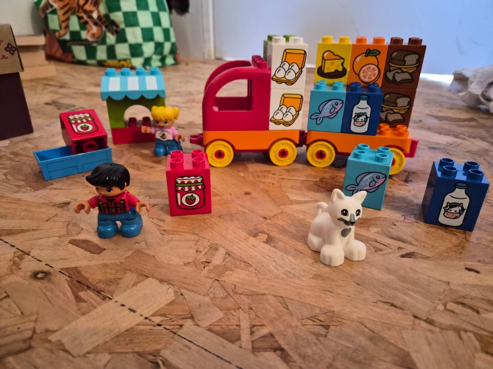 Duplo Mijn eerste vrachtwagen 10818 - met figuren en kat, Ophalen, Overige thema's, Compleet, Zo goed als nieuw