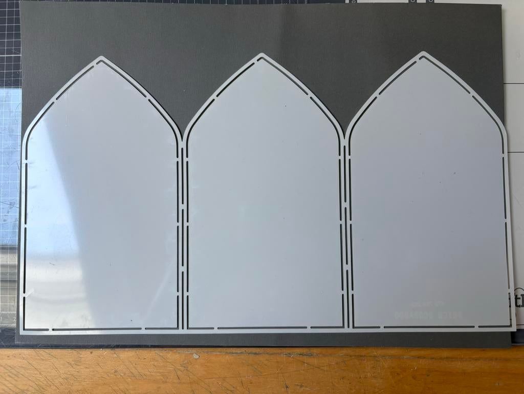 Ddbd tekenmal / stencil 113 3-luik, Ophalen of Verzenden, Zo goed als nieuw, Overige thema's, Pons of Mal