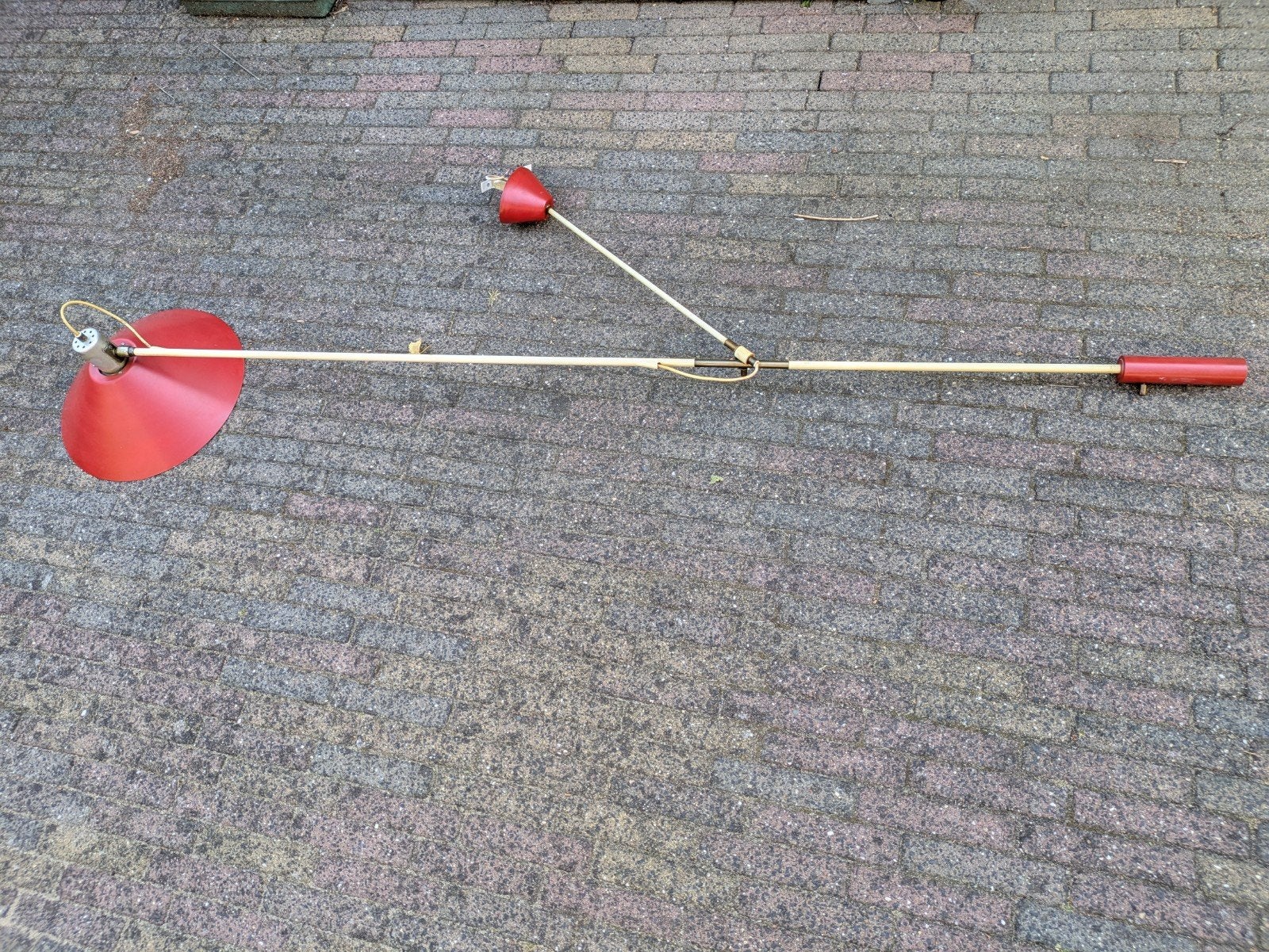 Hanglamp Hengellamp Anvia Hoogervorst Vintage Lamp Jaren 50, Ophalen of Verzenden, Metaal
