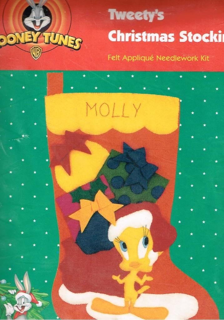 Cado tweety's borduur-/viltpakket, christmas stocking, Ophalen of Verzenden, Nieuw, Handborduren, Borduurpakket