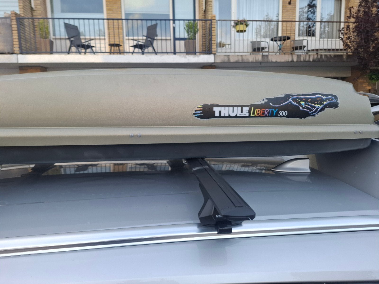 koop aangeboden: een gebruikte Thule Liberty 500 dakkoffer,, Auto diversen, Ophalen of Verzenden, Gebruikt