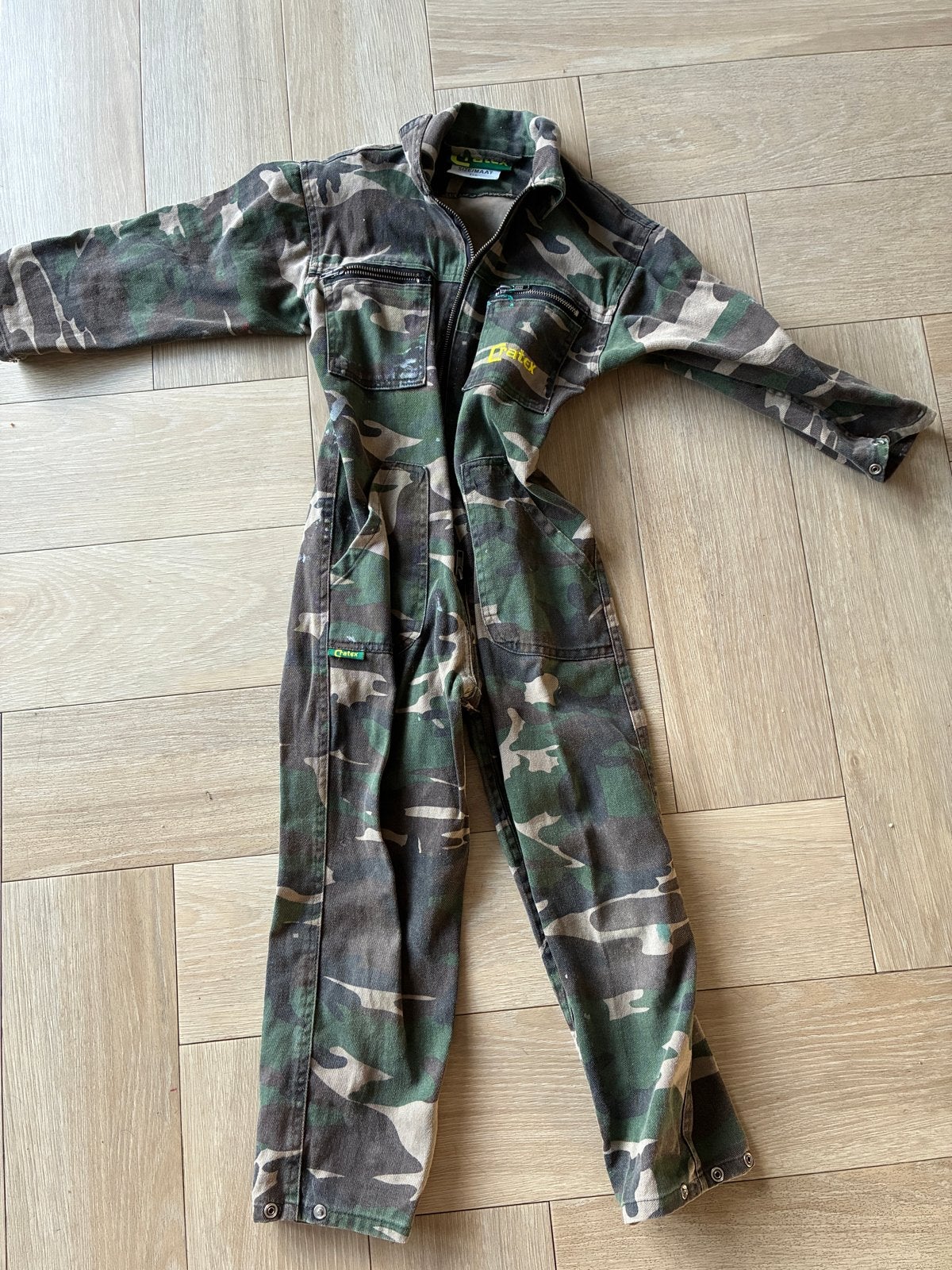Leger overall/ camouflage maat 116, Ophalen of Verzenden, Gebruikt, Jongen of Meisje, Setje