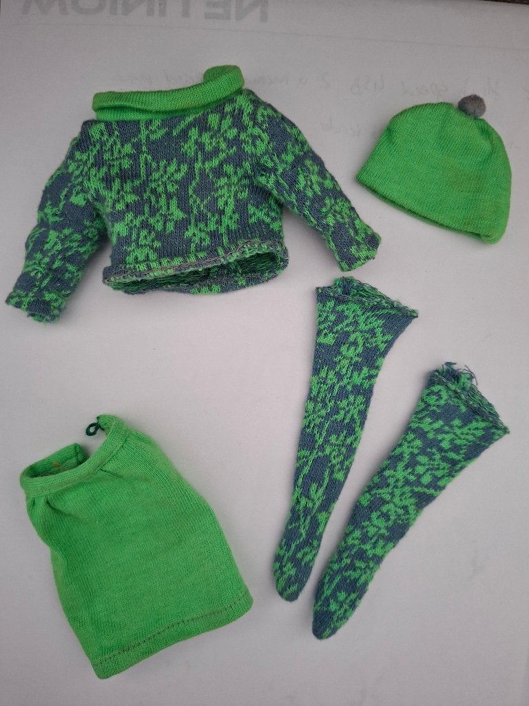 barbie vintage Francie outfit 1965 Mattel, Ophalen of Verzenden, Gebruikt, Kleertjes