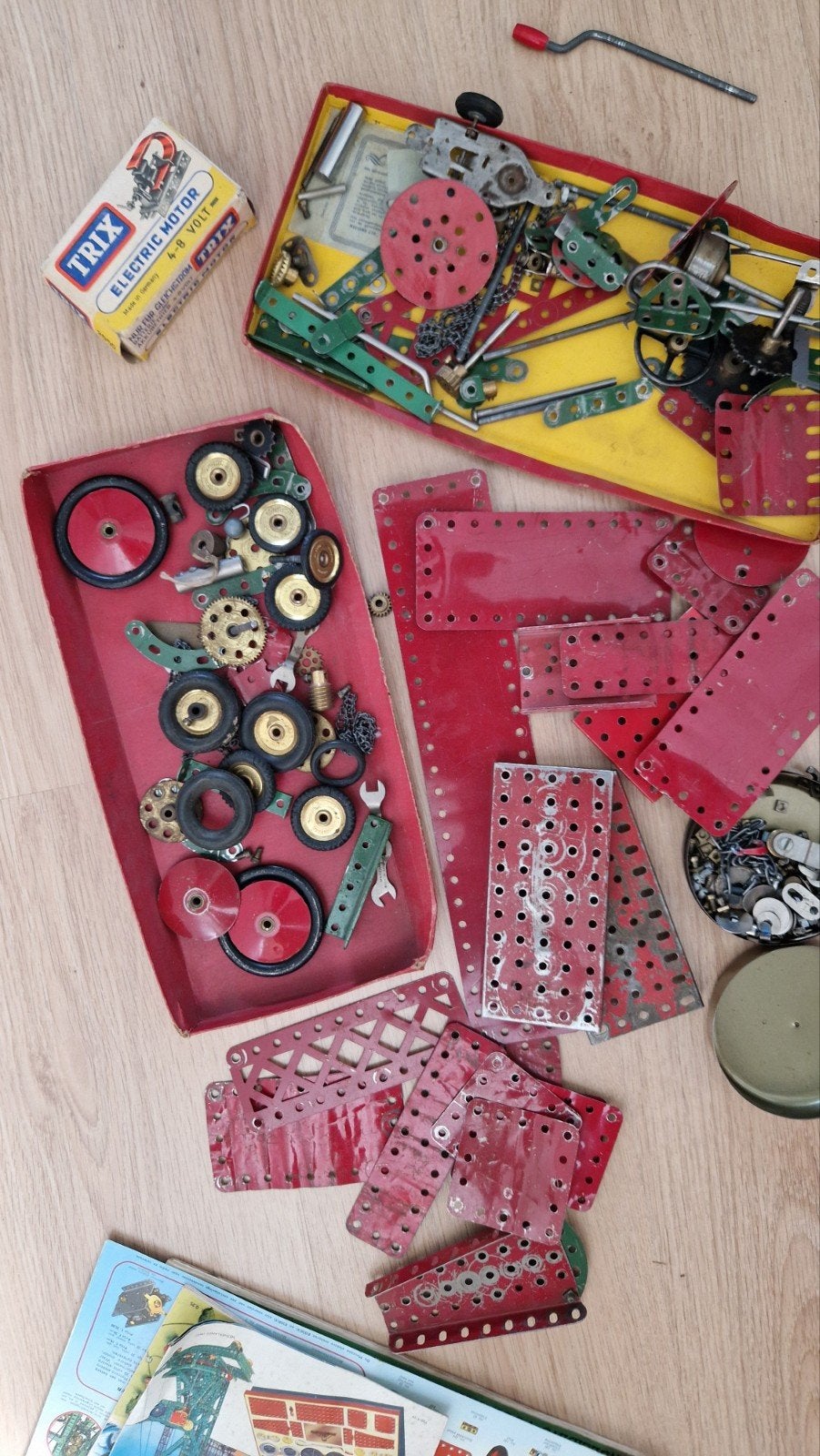 Vintage Meccano en Trix Electric Motor Bouwset, Ophalen of Verzenden, Gebruikt, Overige merken