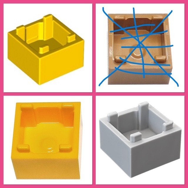 lego container, box 2x2x1 in 3 kleuren, Ophalen of Verzenden, Nieuw, Accessoire, Lego