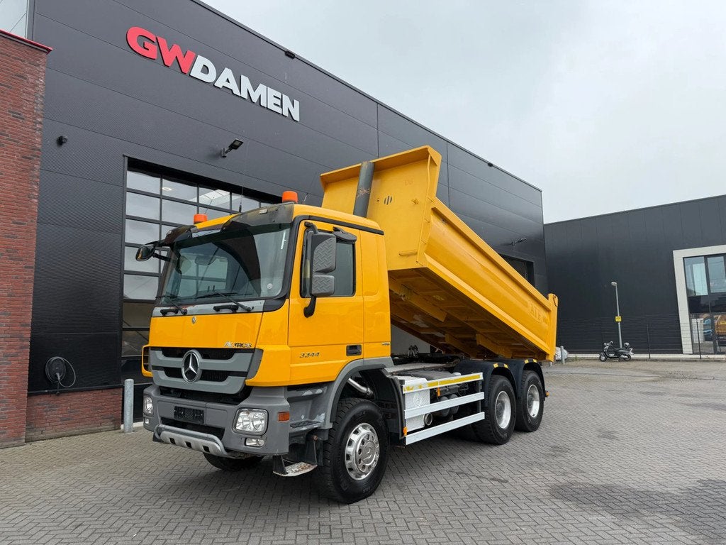 Mercedes-Benz Actros 3344 6x6 Kipper /Trekker Euro 5, Auto's, Automaat, Euro 5, Diesel, Elektrische ramen