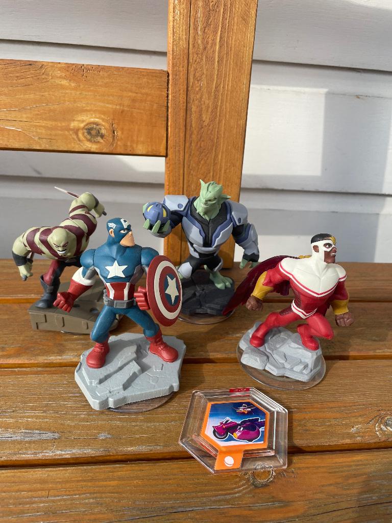 Disney infinity marvel 2.0 poppetjes | Captain America Drax, Ophalen of Verzenden, Overige figuren, Beeldje of Figuurtje