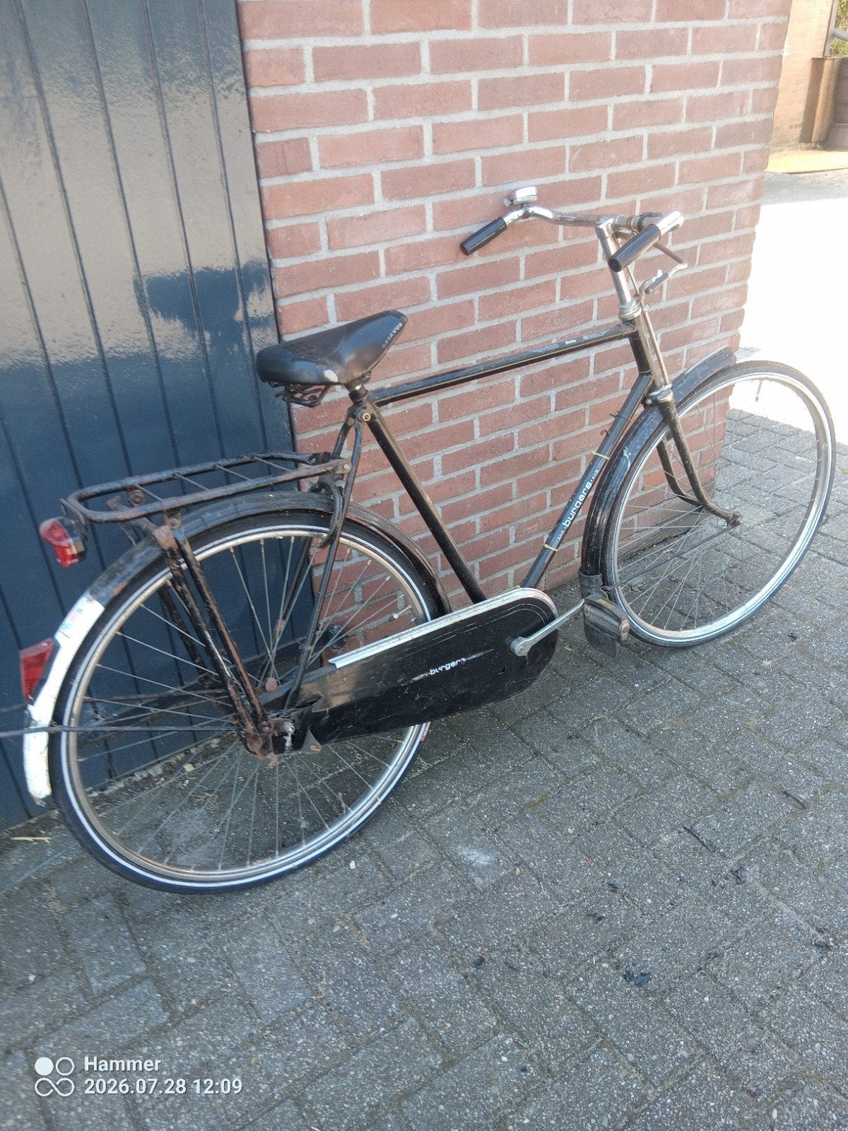 Bergers fiets, brocante fiets.antiek, Fietsen en Brommers, Fietsen | Heren | Herenfietsen, Ophalen, Gebruikt, Terugtraprem, Overige merken