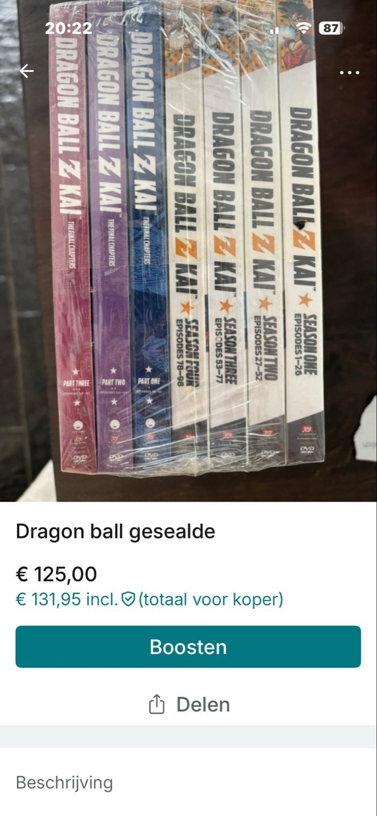 Dragon Ball Z Kai Complete Serie (Sealed), Cd's en Dvd's, Engels, Serie, Anime (Japans), Ophalen of Verzenden