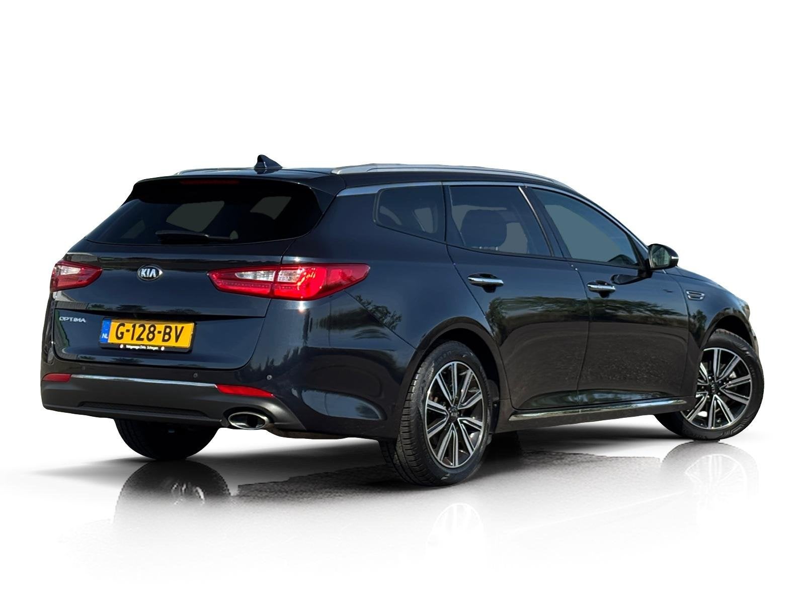 Kia Optima Sportswagon 1.6 T-GDI DynamicPlusLine ✅ Pano, Auto's, Dealer onderhouden, Gebruikt, 4 cilinders, 700 kg