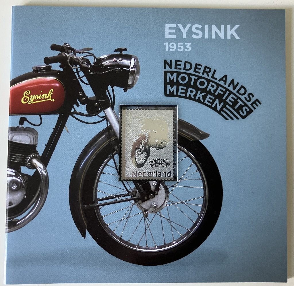Postzegel met zilver – Nederlandse motorfiets – Eysink 1953, Ophalen of Verzenden, Na 1940, Postfris