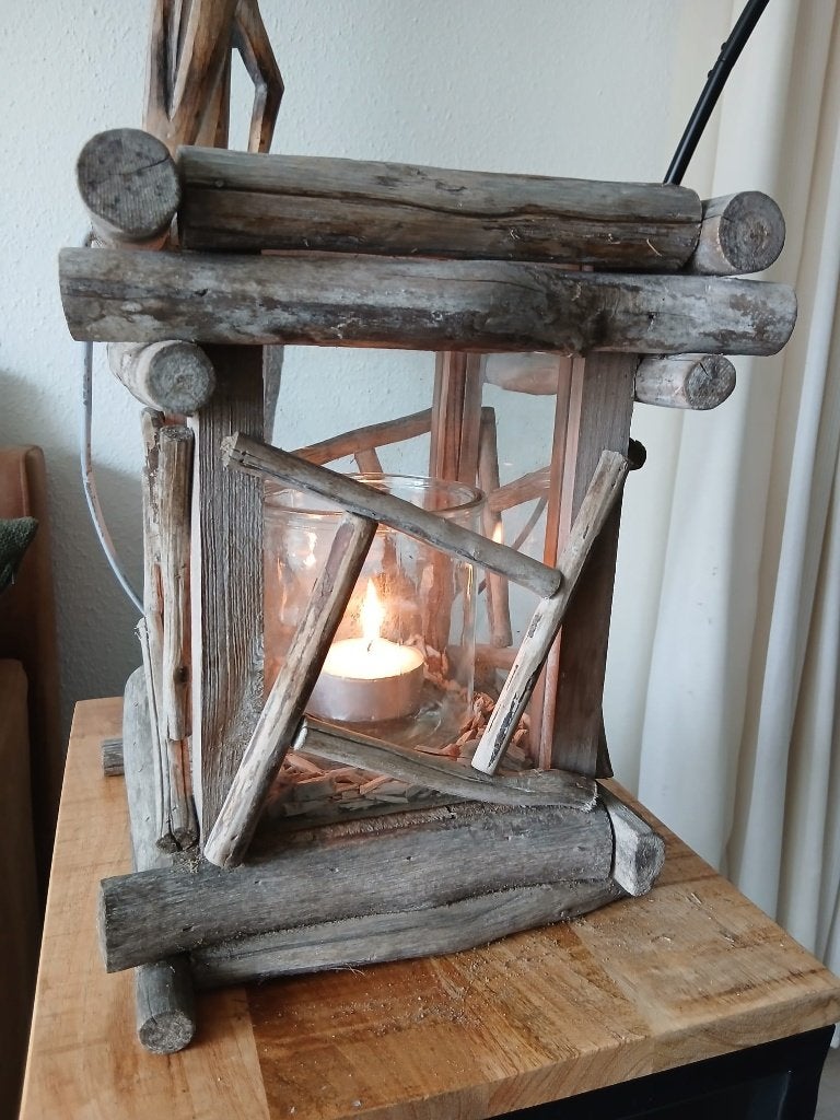 lantaarn, Ophalen, Lantaarn, Zo goed als nieuw, 30 cm