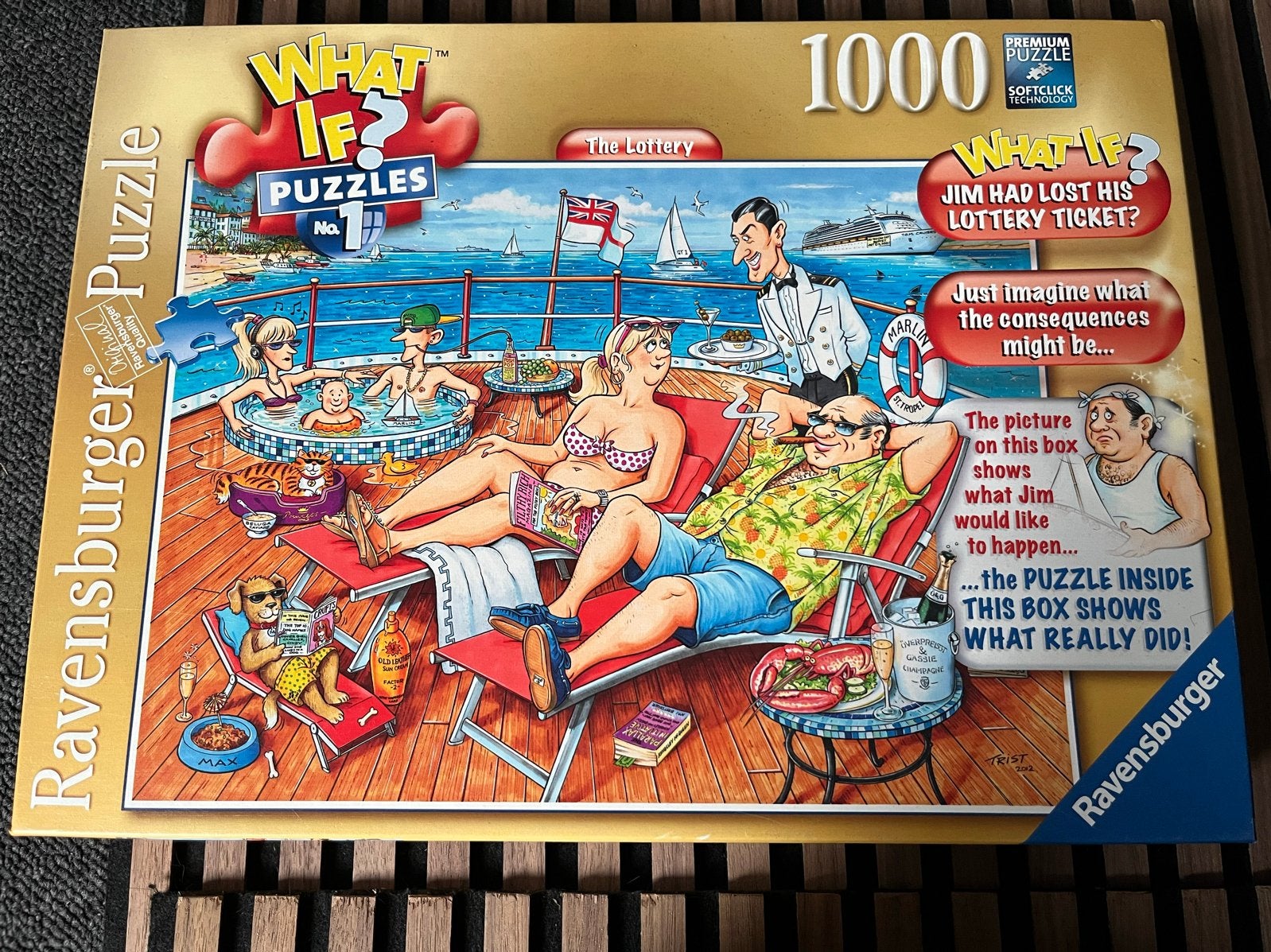 Ravensburger What If? Puzzel - Jim's Verloren Loterijticket, Ophalen, 500 t/m 1500 stukjes, Gebruikt, Legpuzzel