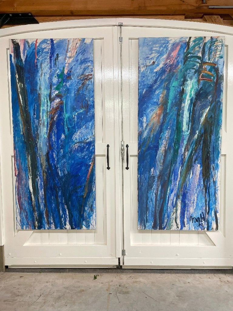 Olieverf schilderij groot 2 luik - Zsoka Rektenwald, Ophalen
